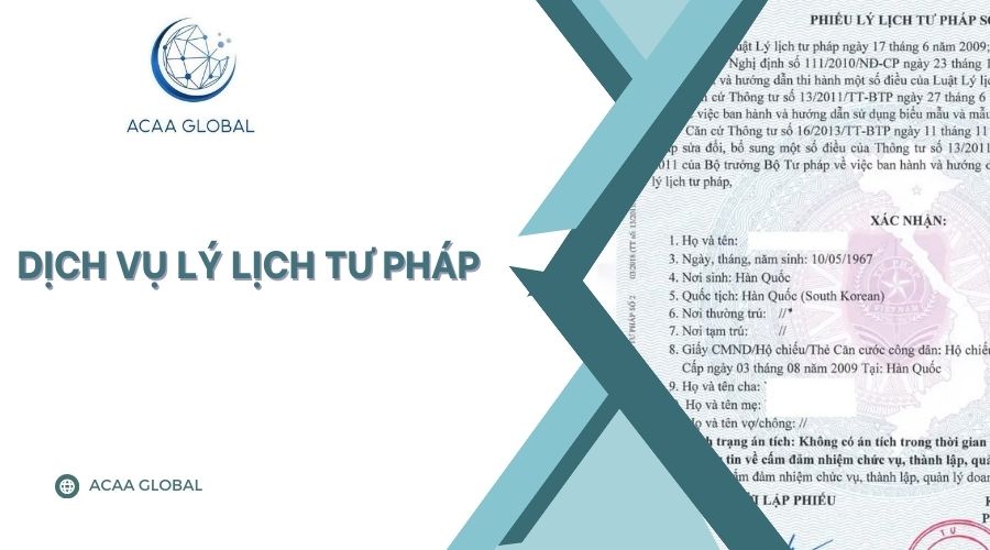 Dịch vụ lý lịch tư pháp