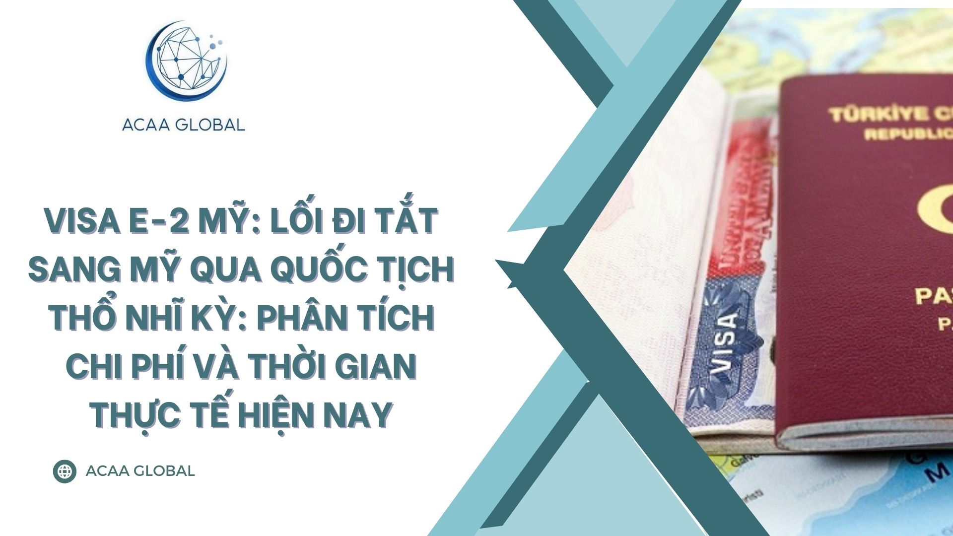 Visa E-2 Mỹ: Lối đi tắt sang Mỹ qua quốc tịch Thổ Nhĩ Kỳ: Phân tích chi phí và thời gian thực tế hiện nay