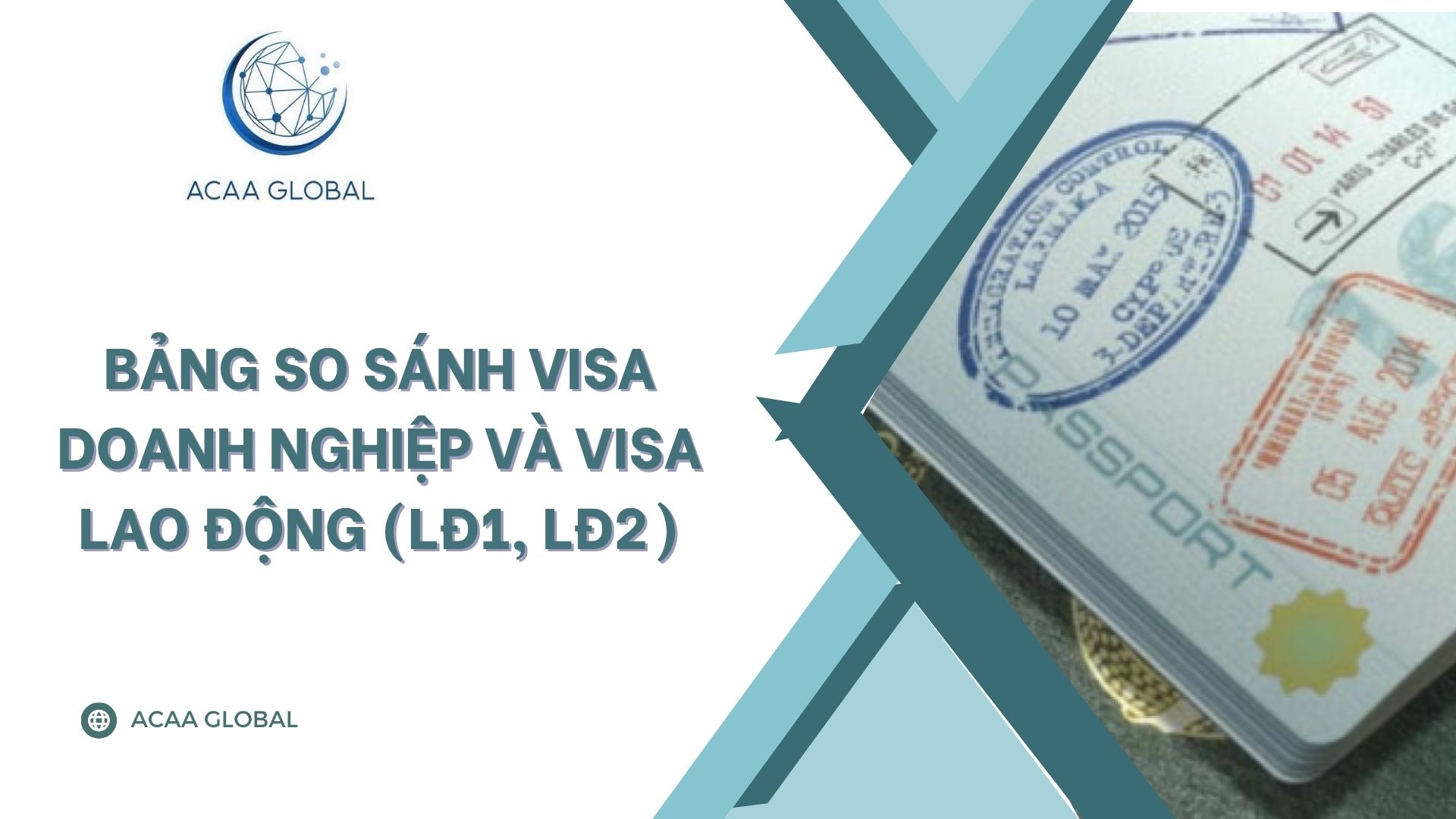 Bảng so sánh Visa doanh nghiệp và Visa lao động (LĐ1, LĐ2)