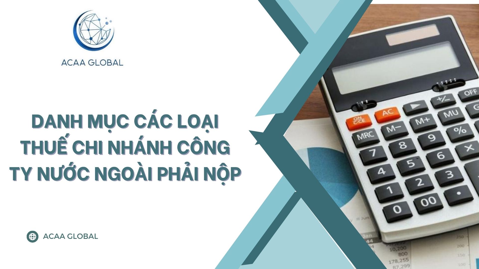 Danh mục các loại thuế chi nhánh công ty nước ngoài phải nộp