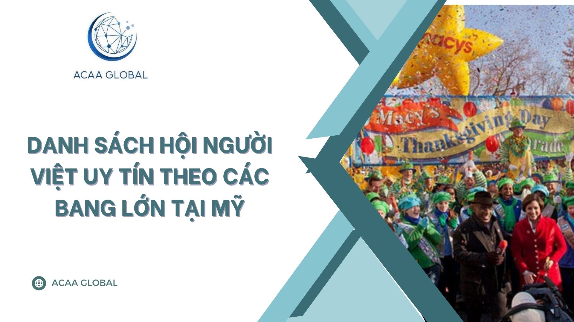 Danh sách hội người Việt uy tín theo các bang lớn tại Mỹ