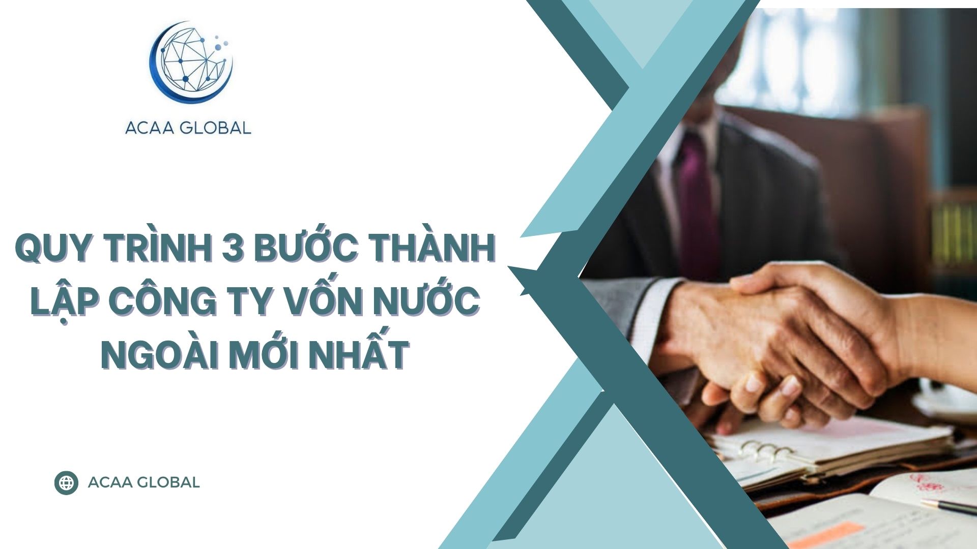 Quy trình 3 bước thành lập công ty vốn nước ngoài mới nhất