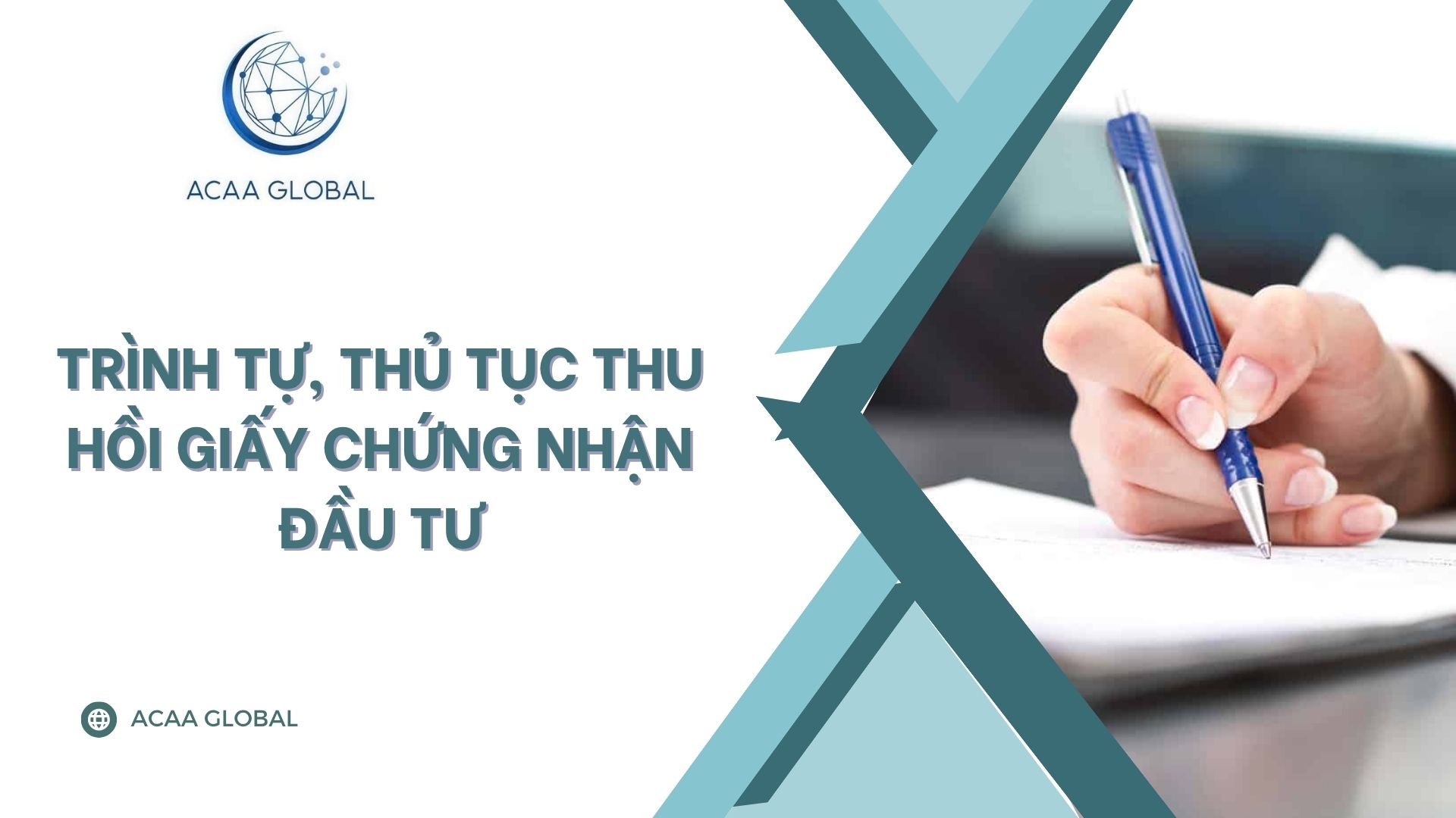 Trình tự, thủ tục thu hồi giấy chứng nhận đầu tư