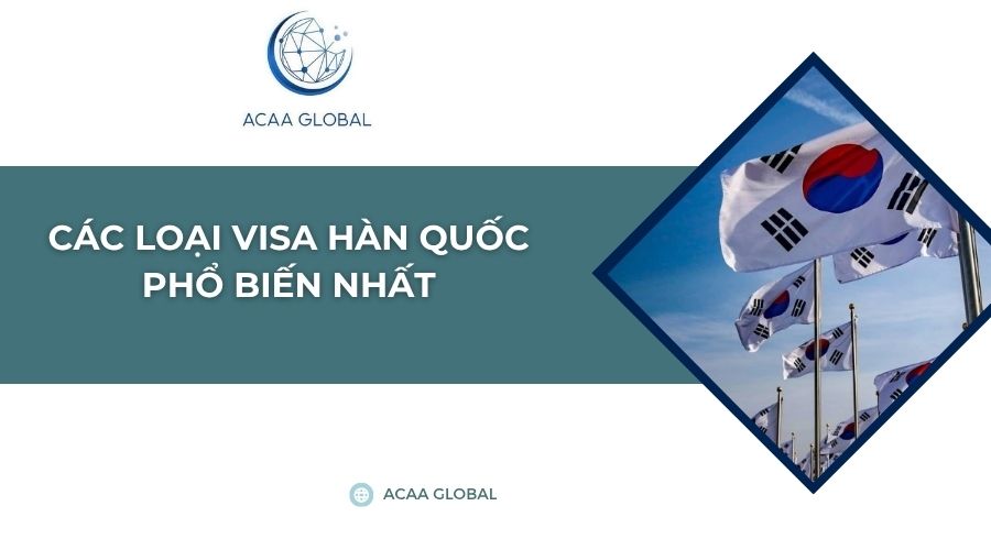 Các loại visa Hàn Quốc​ phổ biến nhất