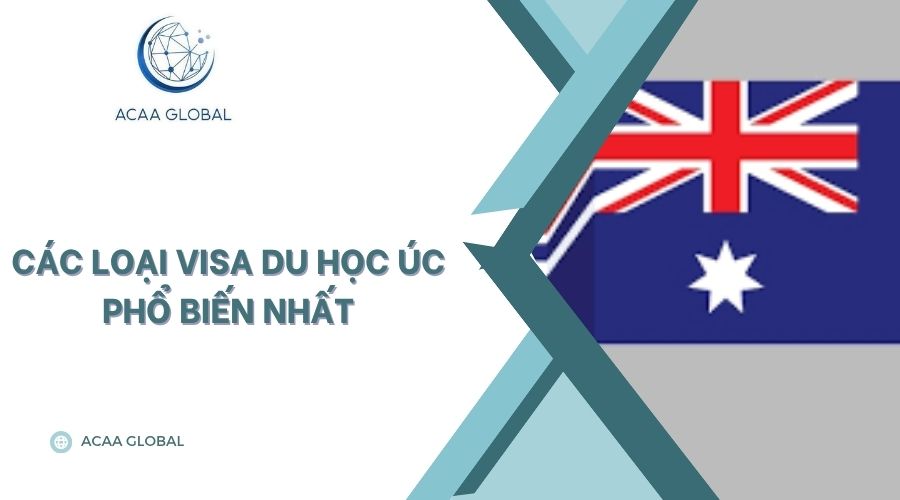 Các loại visa du học Úc phổ biến nhất