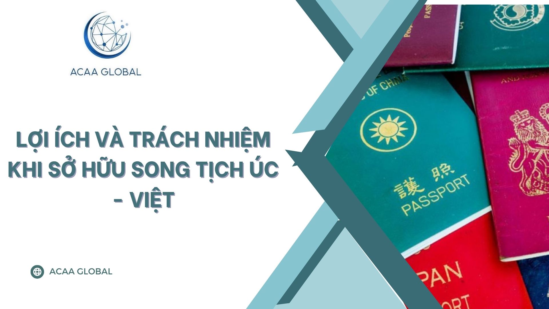 Lợi ích và trách nhiệm khi sở hữu song tịch Úc - Việt