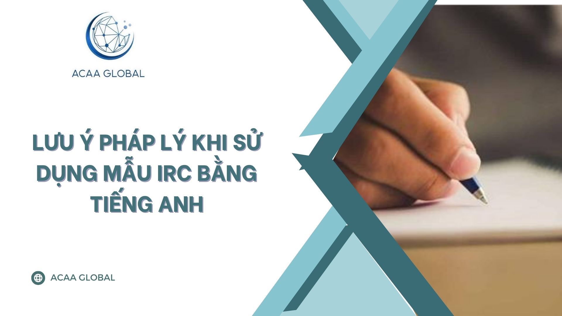 Lưu ý pháp lý khi sử dụng mẫu IRC bằng tiếng Anh