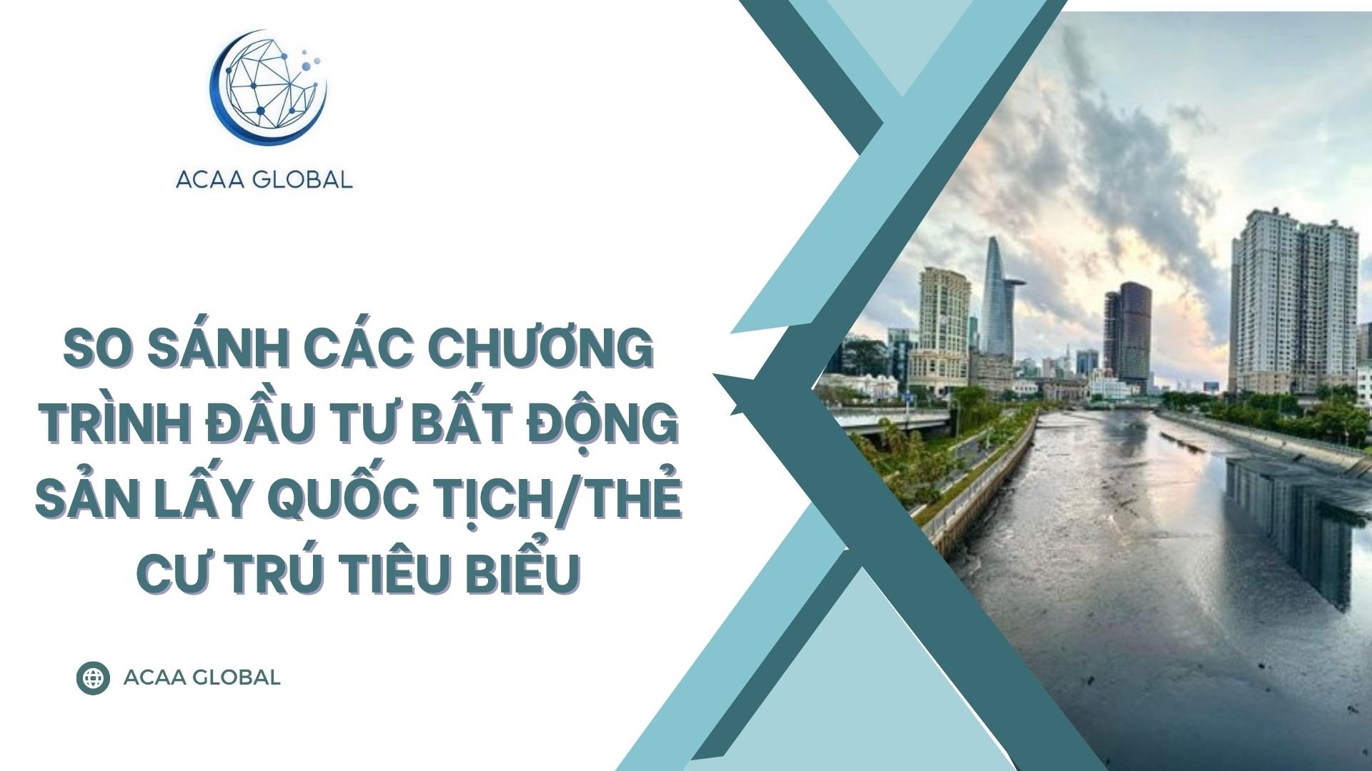 So sánh các chương trình đầu tư bất động sản lấy quốc tịch/thẻ cư trú tiêu biểu