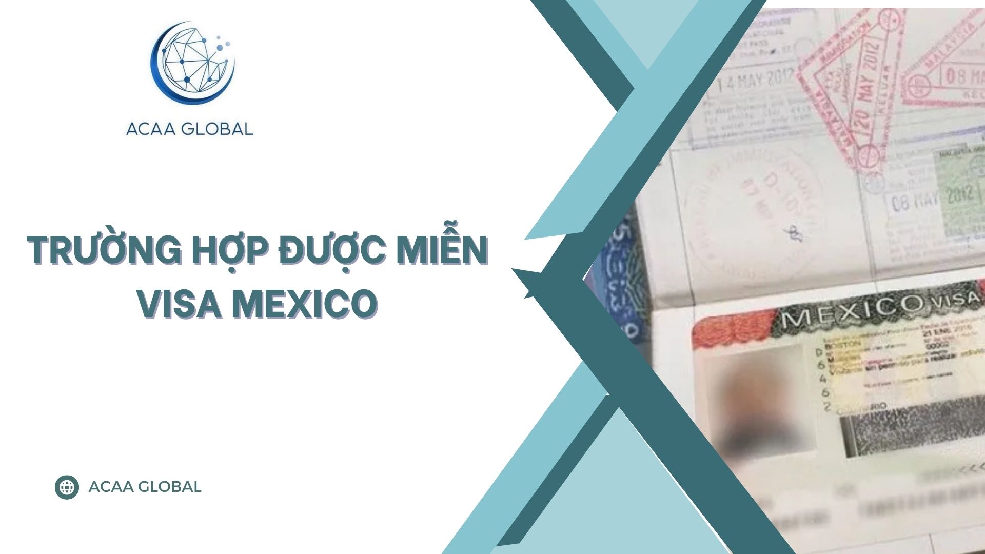 Trường hợp được miễn visa Mexico