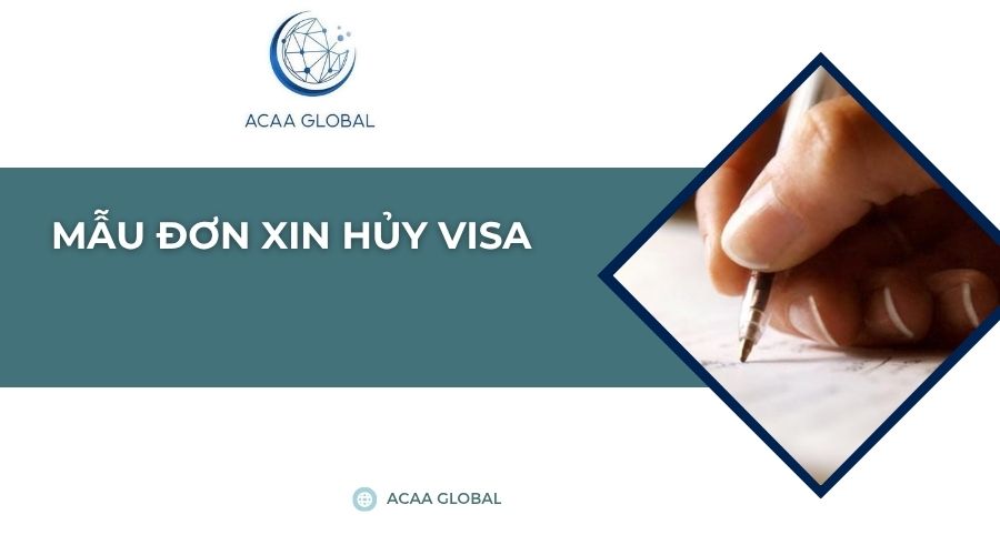 Mẫu đơn xin hủy visa