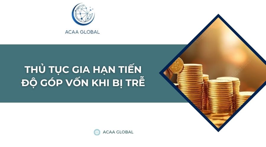 Thủ tục gia hạn tiến độ góp vốn khi bị trễ