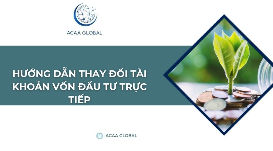 Hướng dẫn thay đổi tài khoản vốn đầu tư trực tiếp