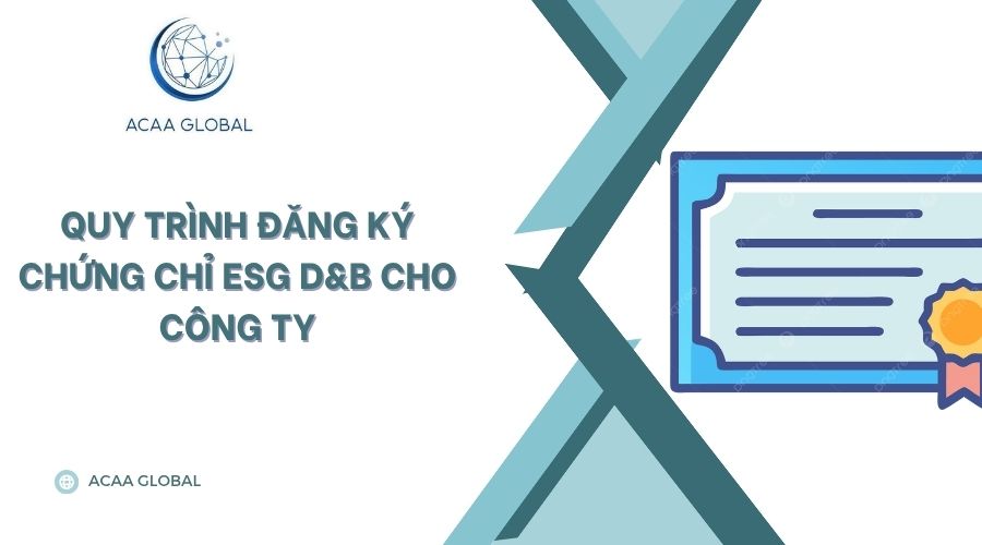 Quy trình đăng ký chứng chỉ ESG D&B cho công ty