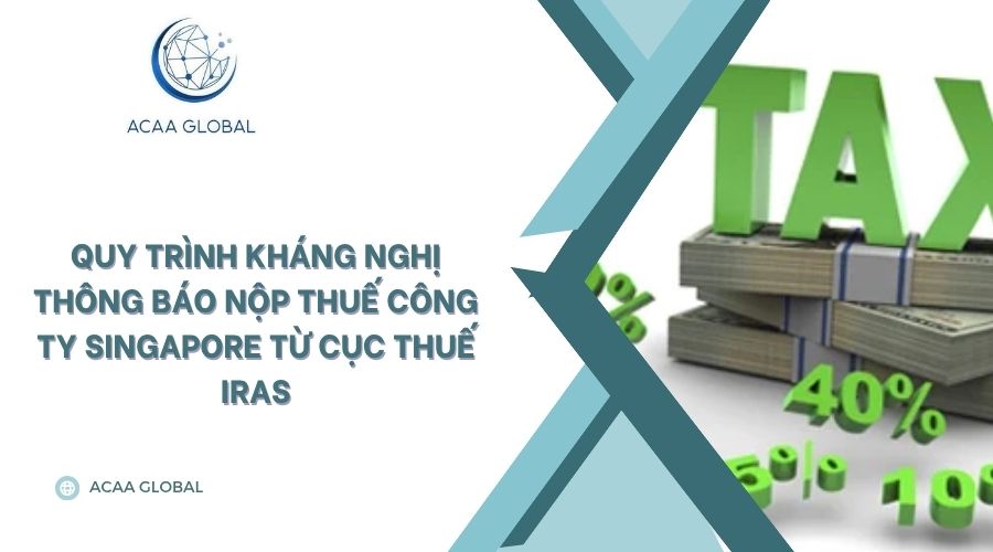 Quy trình kháng nghị thông báo nộp thuế công ty Singapore từ cục thuế IRAS