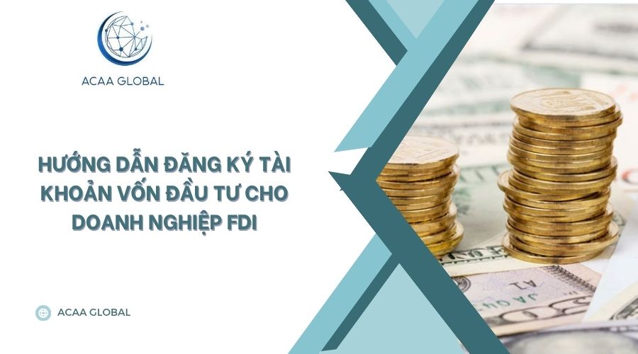 Hướng dẫn đăng ký tài khoản vốn đầu tư cho doanh nghiệp FDI