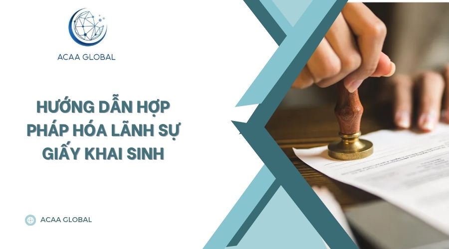 Hướng dẫn hợp pháp hóa lãnh sự giấy khai sinh