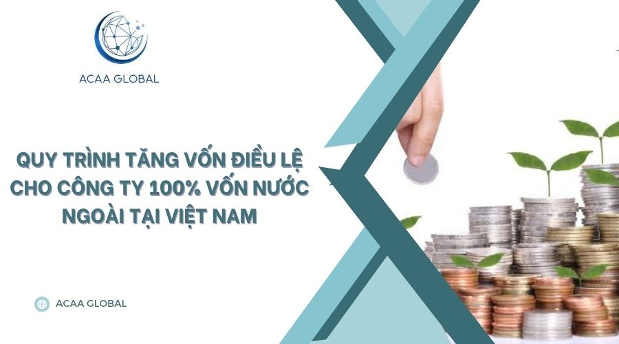 Quy trình tăng vốn điều lệ cho công ty 100% vốn nước ngoài tại Việt Nam