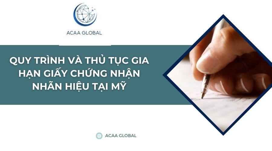 Quy trình và thủ tục gia hạn giấy chứng nhận nhãn hiệu tại Mỹ