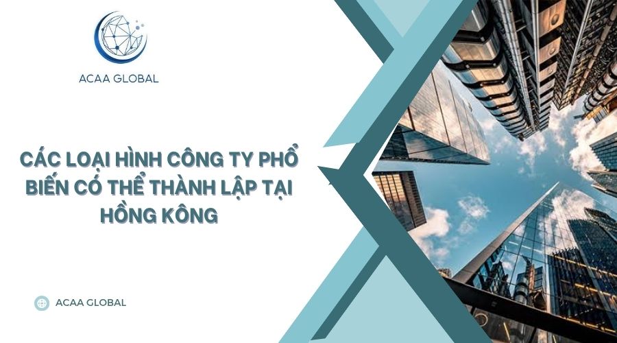Các loại hình công ty phổ biến có thể thành lập tại Hồng Kông